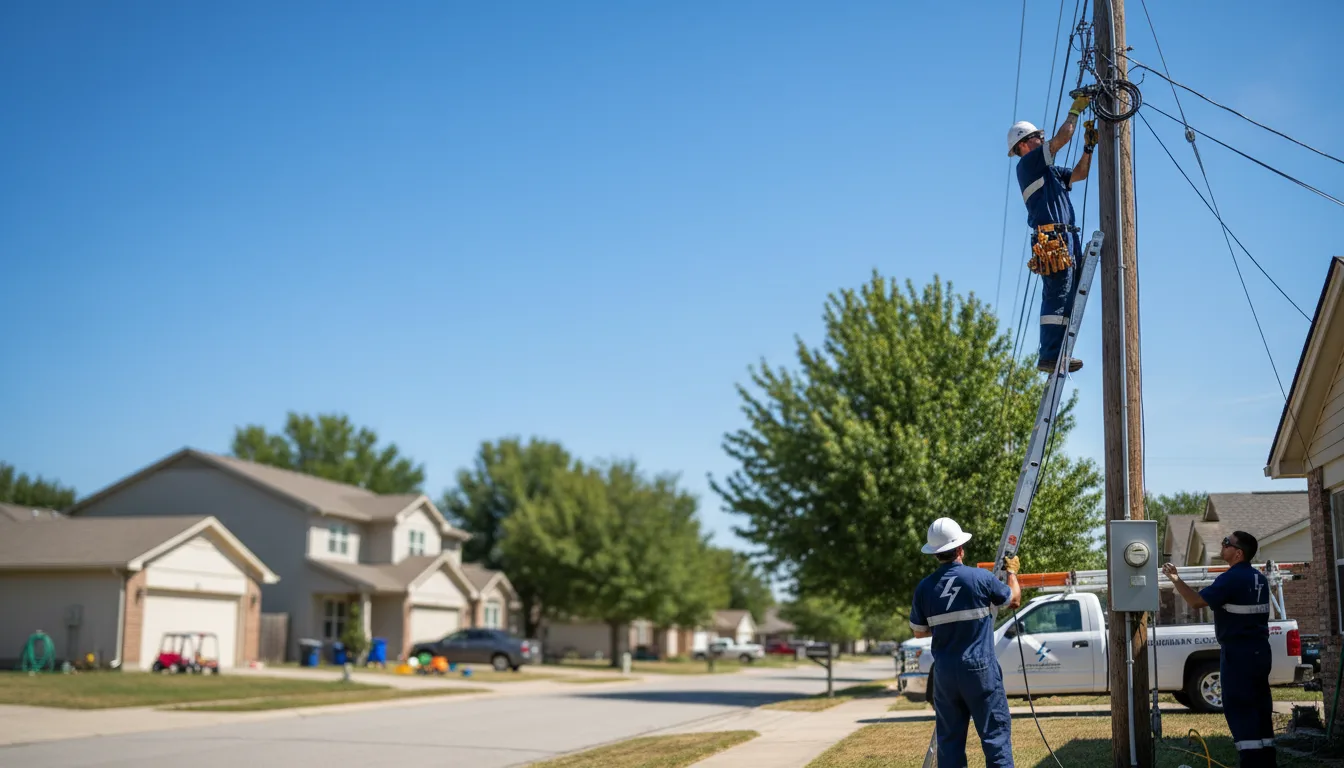 Residential electrician providing installation services in Woodbury, CT